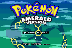 Pokemon Eeveelution at vizzed.com Title Screen